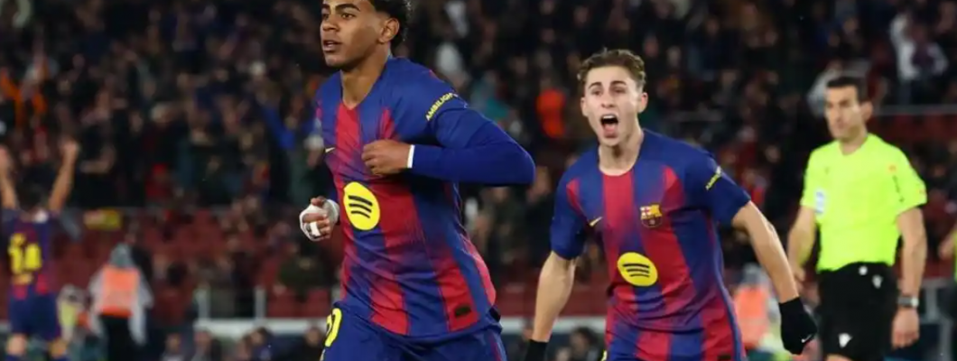 Yamar setter fyr på Camp Nou med et fantastisk sykkelspark