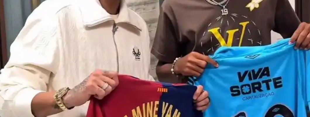 Barcelonas nye stjerne Yamal møter idolet Neymar i Brasil