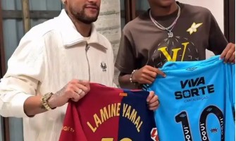 Barcelonas nye stjerne Yamal møter idolet Neymar i Brasil