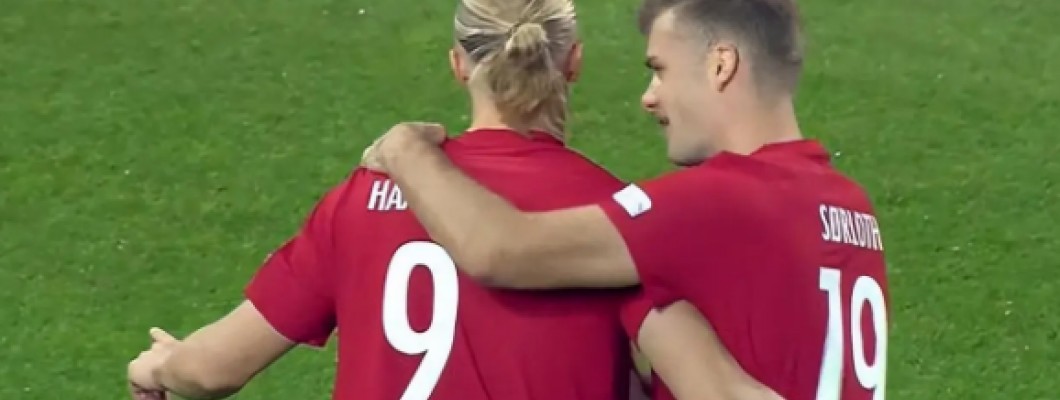 Håland scorer, Norge lider fortsatt første tap