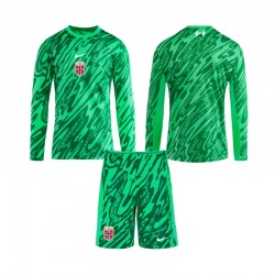 Billige Fotballdrakter Norge Keeper Barn Hjemmedrakt 2023 Langermet