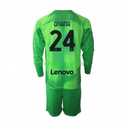 Billige Fotballdrakter Inter Milan Andre Onana 24 Keeper Barn Tredjedrakt 2022-2023 Langermet