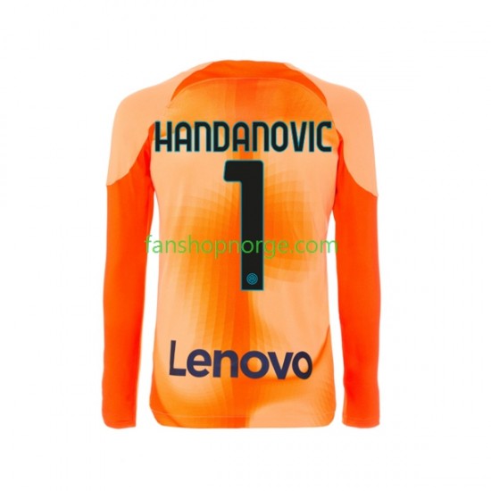 Billige Fotballdrakter Inter Milan Samir Handanovic 1 Keeper Herre Fjerdedrakt 2022-2023 Langermet