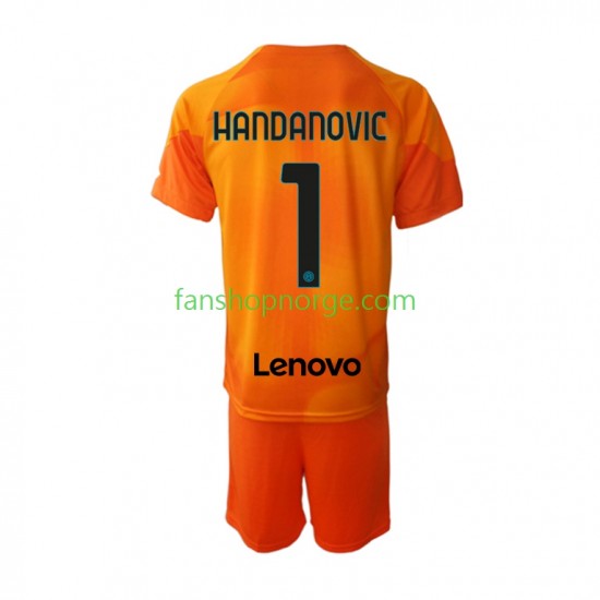 Billige Fotballdrakter Inter Milan Samir Handanovic 1 Keeper Barn Fjerdedrakt 2022-2023 Kortermet