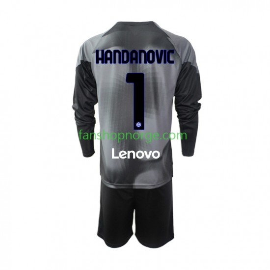 Billige Fotballdrakter Inter Milan Samir Handanovic 1 Keeper Barn Hjemmedrakt 2022-2023 Langermet