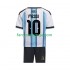 Billige Fotballdrakter Argentina Lionel Messi 10 Barn Hjemmedrakt World Cup 2026 Kortermet