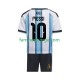 Billige Fotballdrakter Argentina Lionel Messi 10 Barn Hjemmedrakt World Cup 2026 Kortermet