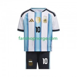 Billige Fotballdrakter Argentina Lionel Messi 10 Barn Hjemmedrakt World Cup 2026 Kortermet