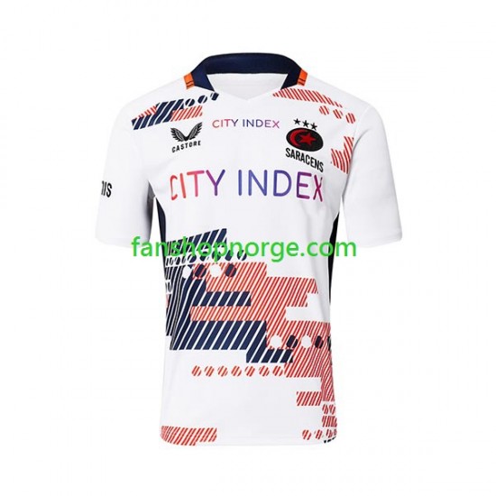 Rugby Fotballdrakter Saracens Herre Bortedrakt 2023 Kortermet