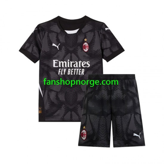 Billige Fotballdrakter AC Milan Keeper Barn Hjemmedrakt 2024-2025 Kortermet