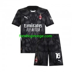 Billige Fotballdrakter AC Milan Mike Maignan 16 Keeper Barn Hjemmedrakt 2024-2025 Kortermet
