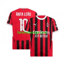 Billige Fotballdrakter AC Milan UCL Font RAFA LEAO 10 Herre Hjemmedrakt 2024-2025 Kortermet