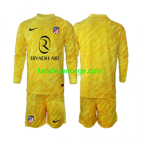 Billige Fotballdrakter Atlético Madrid Keeper Barn Tredjedrakt 2024-2025 Langermet