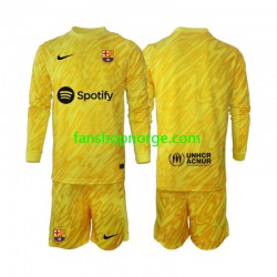 Billige Fotballdrakter FC Barcelona Keeper Barn Bortedrakt 2024-2025 Langermet