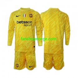 Billige Fotballdrakter Inter Milan Keeper Barn Bortedrakt 2024-2025 Langermet