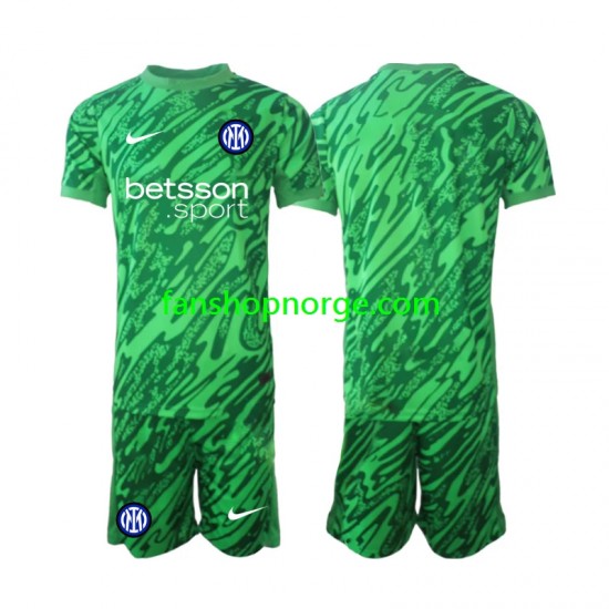 Billige Fotballdrakter Inter Milan Keeper Barn Hjemmedrakt 2024-2025 Kortermet