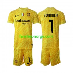 Billige Fotballdrakter Inter Milan Yann Sommer 1 Keeper Barn Bortedrakt 2024-2025 Kortermet