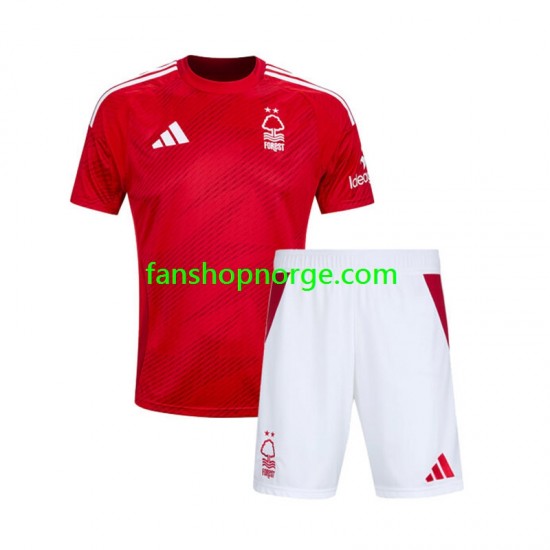 Billige Fotballdrakter Nottingham Forest Barn Hjemmedrakt 2024-2025 Kortermet