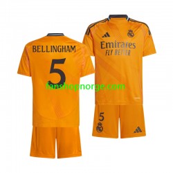 Billige Fotballdrakter Real Madrid BELLINGHAM 5 Barn Bortedrakt 2024-2025 Kortermet