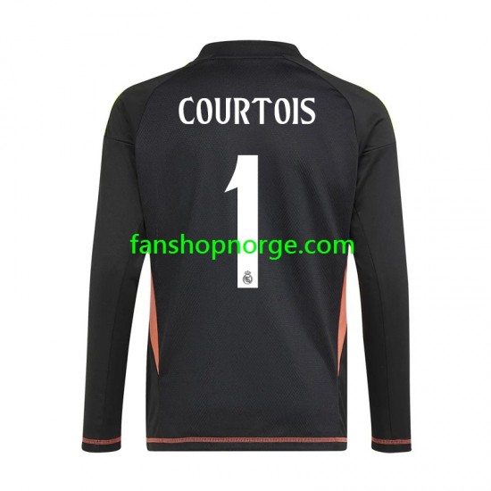 Billige Fotballdrakter Real Madrid Thibaut Courtois 1 Keeper Herre Bortedrakt 2024-2025 Kortermet