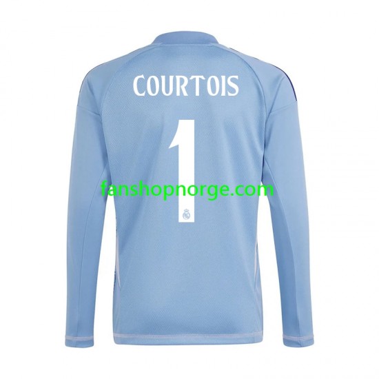 Billige Fotballdrakter Real Madrid Thibaut Courtois 1 Keeper Herre Hjemmedrakt 2024-2025 Langermet