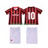 Billige Fotballdrakter AC Milan 10 1990 1991 Retro Barn Hjemmedrakt Kortermet