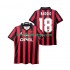 Billige Fotballdrakter AC Milan BAGGIO 18 1995 1996 Retro Herre Hjemmedrakt Kortermet