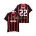 Billige Fotballdrakter AC Milan KAKA 22 2009 Retro Herre Hjemmedrakt 2008 Kortermet