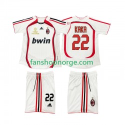 Billige Fotballdrakter AC Milan KAKA 22 2007 Retro Barn Bortedrakt 2006 Kortermet