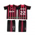 Billige Fotballdrakter AC Milan KAKA 22 2009 Retro Barn Hjemmedrakt 2008 Kortermet