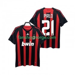 Billige Fotballdrakter AC Milan RIRLO 21 2009 Retro Herre Hjemmedrakt 2008 Kortermet