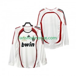 Billige Fotballdrakter AC Milan 2007 Retro Herre Bortedrakt 2006 Langermet