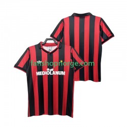 Billige Fotballdrakter AC Milan 1990 1991 Retro Herre Hjemmedrakt Kortermet