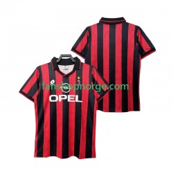 Billige Fotballdrakter AC Milan 1995 1996 Retro Herre Hjemmedrakt Kortermet
