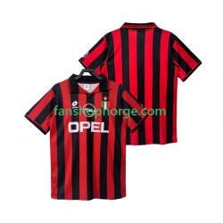 Billige Fotballdrakter AC Milan 1996 1997 Retro Herre Hjemmedrakt Kortermet