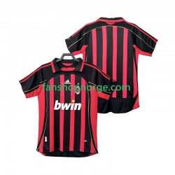 Billige Fotballdrakter AC Milan 2007 Retro Herre Hjemmedrakt 2006 Kortermet