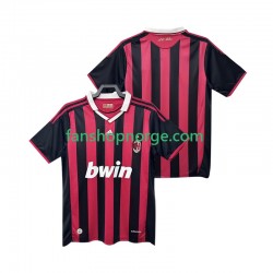 Billige Fotballdrakter AC Milan 2009 Retro Herre Hjemmedrakt 2010 Kortermet