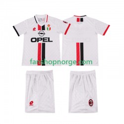 Billige Fotballdrakter AC Milan 1996 1997 Retro Barn Bortedrakt Kortermet
