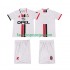 Billige Fotballdrakter AC Milan 1996 1997 Retro Barn Bortedrakt Kortermet