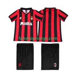 Billige Fotballdrakter AC Milan 1993 Retro Barn Hjemmedrakt 1994 Kortermet