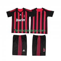 Billige Fotballdrakter AC Milan 2009 Retro Barn Hjemmedrakt 2008 Kortermet