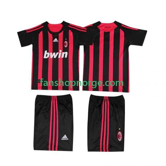 Billige Fotballdrakter AC Milan 2009 Retro Barn Hjemmedrakt 2008 Kortermet