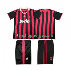 Billige Fotballdrakter AC Milan 2009 Retro Barn Hjemmedrakt 2010 Kortermet