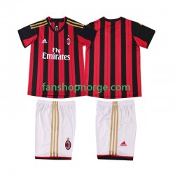 Billige Fotballdrakter AC Milan 2013 2014 Retro Barn Hjemmedrakt Kortermet