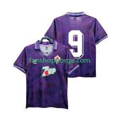 Billige Fotballdrakter Fiorentina 9 1992 1993 Retro Herre Hjemmedrakt Kortermet