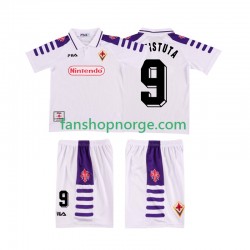 Billige Fotballdrakter Fiorentina BASTUTA 9 Retro Barn Bortedrakt 1998 1999 Kortermet