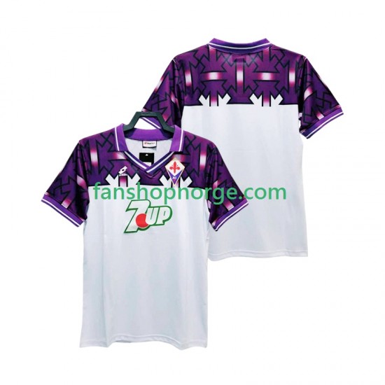 Billige Fotballdrakter Fiorentina 1992 1993 Retro Herre Bortedrakt Kortermet