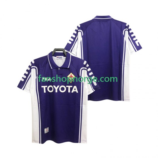 Billige Fotballdrakter Fiorentina 2000 Retro Herre Hjemmedrakt 1999 Kortermet