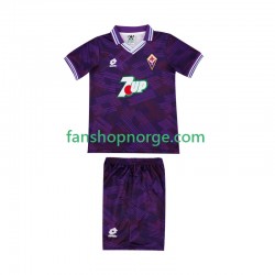 Billige Fotballdrakter Fiorentina 1992 1993 Retro Barn Hjemmedrakt Kortermet