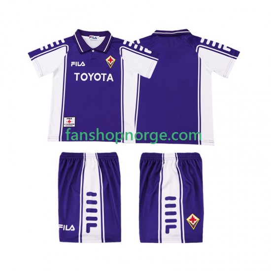 Billige Fotballdrakter Fiorentina 2000 Retro Barn Hjemmedrakt 1999 Kortermet